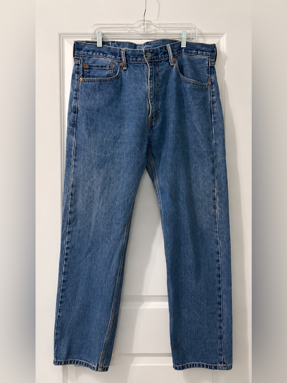 Levi’s 505 Regular Fit Straight Leg Jeans Men’s 38x32 Medium Wash